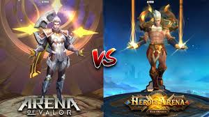 Create the most dominating team the moba world has ever seen! Arena Of Valor Vs Heroes Arena Youtube