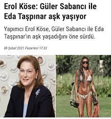 Erol köse güler sabancı ve eda taşpınar'ın aşk yaşadığını iddia etti. Facebook