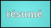 how to pronounce resume youtube
