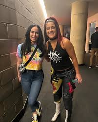 Bayley with Kendra Lust at the MSG show : rWWE