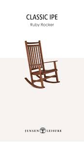Classic Ipe Outdoor Furniture Ruby Rocking Chair In 2020 Outdoor Wood Furniture Ergonomic Seating Furniture