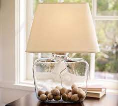 Pottery Barn Atrium Glass Table Lamp Glass Lamp Base Glass Table Lamp Table Lamp