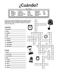 Check spelling or type a new query. 16 Spanish Crossword Puzzles Ideas Learning Spanish Spanish Spanish Worksheets