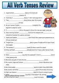 All Tenses Review With Key Verb Tenses All Verbs English Verbs