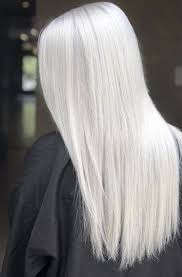 White Platinum Blonde Silver Long Straight Hair Silver Blonde Hair Icy Blonde Hair Straight Hairstyles