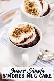 S Mores Gooey Chocolate Mug Cake Recipe Mug Dessert Recipes Microwave Dessert Savoury Cake