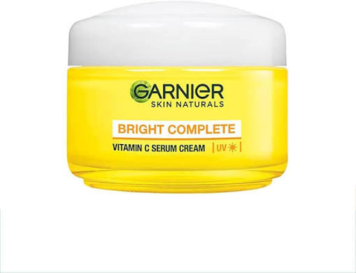 Garnier Bright Complete VITAMIN C Serum Cream UV, 45g & Garnier Bright Complete VITAMIN C YOGHURT Night Cream, 40g : Amazon.in: Beauty
