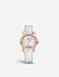 Prices for the happy sport quartz begin on a similar level to the collection's automatic watches. Chopard Happy Sport Rosegold Chrono24 De