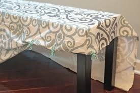 Table set looks very the table is perfect for me, it fits my family room/kitchen nicely. Easy Bench Slipcover