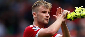 Man united's luke shaw begins rehab after leg break but faces at least six months out luke shaw has already started his rehabilitation from his double leg break by having electro muscle treatment. Manchester United S Luke Shaw Steps Up Recovery From Double Leg Break