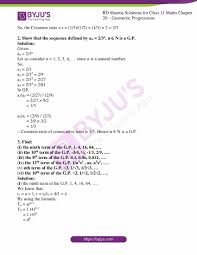 1 2 3 4 5. Rd Sharma Solutions For Class 11 Chapter 20 Geometric Progressions Download Free Pdf Available