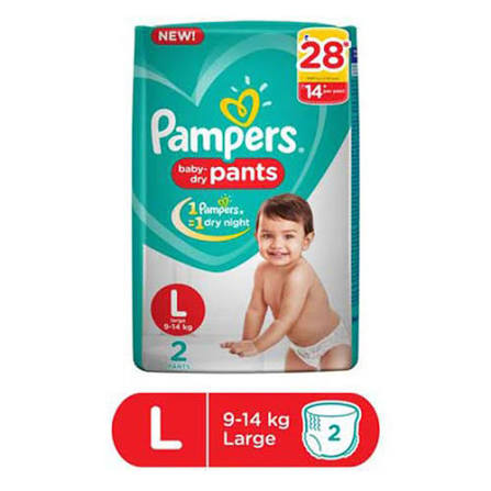 Pampers baby diaper (l) 