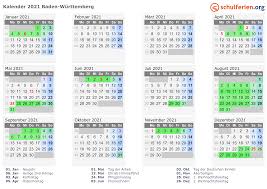 Arbeitstage januar 2021 baden württemberg / kalender 2022. Kalender 2021 Ferien Baden Wurttemberg Feiertage