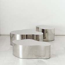 A karl springer lucite coffee table — often made from lucite, plastic and glass — can elevate any home. Karl Springer Ltd Stainless Steel Free Form Low Table Usa Todd Merrill Studio