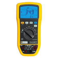 Chauvin arnoux étudie, fabrique et commercialise une large offre d'appareils de mesure électrique portables (multimètres, testeurs de courant, etc.) et d'instruments de mesure de laboratoire. Ca 5277 Chauvin Arnoux Chauvin Arnoux Ca 5277 Handheld Digital Multimeter With Rs Calibration 778 2844 Rs Components
