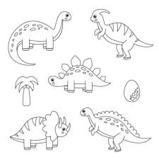 157 79 landschaft berg himmel. Farben Sie Alle Cartoon Dinosaurier Spiel Fur Kinder 2069511 Vektor Kunst Bei Vecteezy