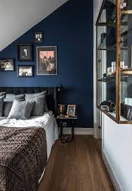 Loft In Copenhagen Blue Bedroom Blue Bedroom Walls Bedroom Interior
