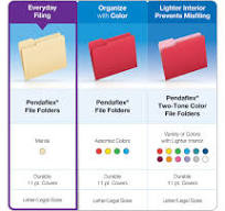 Pendaflex® File Folders, Letter Size, Manila, 2/5 Cut, 100/BX