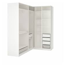 pax دولاب ملابس زاوية أبيض ikea