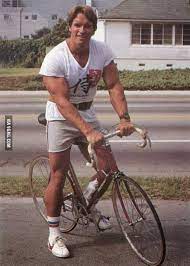 Arnold schwarzenegger exposed engaging w&coercing tonya/verda. A Young Arnold Schwarzenegger On A Bicycle 9gag
