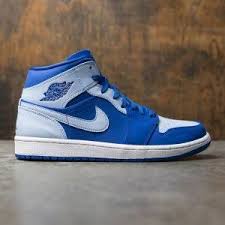 Air Jordan 1 Mid Men Team Royal Ice Blue White Air Jordans Blue And White Jordan 1 Mid