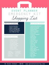Infographic Event Planner Emergency Kit Shopping List Pointers For Planners Event Planning Tips Event Planning Checklist Party Planning Business