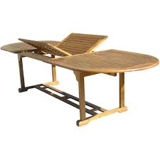 Une pièce maîtresse dans votre jardin ! Ensemble Table Extensible Hanoi En Acacia 6 Chaises Pliables En Acacia 2284 2287x6