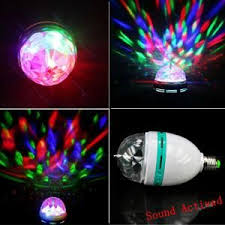 Rgb Auto Rotating Sound Activated Led Disco Light Bulb Lamp By Postbazaar Disco Light Bulb Disco Lights Light Bulb Lamp
