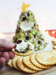 Place yellow star on top of each tree. Christmas Tree Cheese Ball Slow The Cook Down
