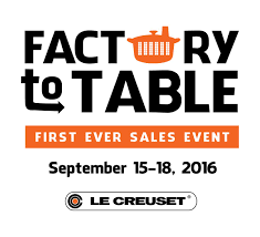 Charleston South Carolina Will Host The First Ever Le Creuset Factory To Table Sale Event This September At The Sale Table Sale Event Charleston South Carolina