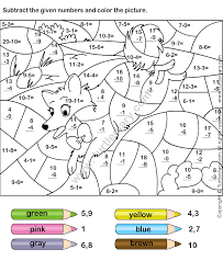 Color Subtraction Worksheet1 Math Coloring Worksheets Math Coloring Color Worksheets