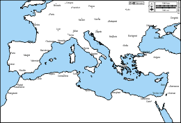 The mediterranean sea is a a sea lying between north africa to the south, and europe to the north. Mediterranean Sea Free Maps Free Blank Maps Free Outline Maps Free Base Maps