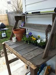 There lies a versatile variety of pallet behavior to compliment both garden and home. Wooden Pallete Potting Bench 7 Steps Instructables