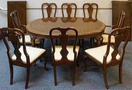New, vintage and antique drexel heritage dining chairs. Lot Set With Eight Drexel Heritage Mahogany Dining Chairs And Dining Table With Two Leaves