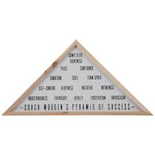 Seeing, contrary to popular wisdom, isn't believing. Pyramid Of Success Wood Wall Decor Hobby Lobby 5457833