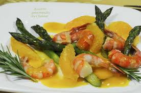 Fricassee D Asperges Vertes Aux Crevettes Caramel A L Orange Salade De Pates Recettes De Cuisine Salade De Pates Italienne