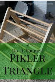 How To Build A Pikler Triangle Simply Mom Bailey Diy Toddler Diy Montessori Toys Montessori Playroom