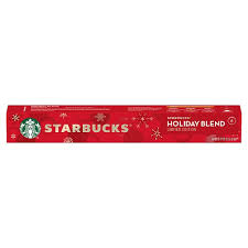Starbucks Holiday Blend By Nespresso Limited Edition Coffee Capsules 10 Capsules In A Pack Tesco Groceries