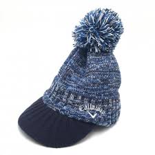 キャロウェイ レディース ニット帽 ネックウォーマー キャロウェイ ツバ付きニットキャップ C24291221 | レディースゴルフウェア