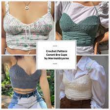 We've rounded up the cutest collection of hippo crochet pattern ideas with plenty of free versions that will steal your heart. Corset Bra Cups Crochet Pattern In 2021 Crochet Patterns Crochet Crochet Bra Cup