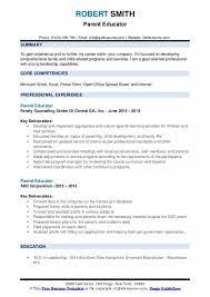 Enroll in our online class: Parent Educator Resume Samples Qwikresume
