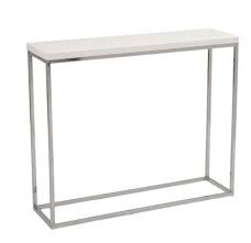 Kings Road Console Table White Chrome Steel Console Table White Console Table Narrow Console Table
