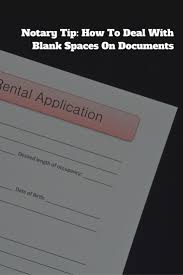 Notary Tip How To Deal With Blank Spaces On Documents Notary Notary Public Business Notary Public