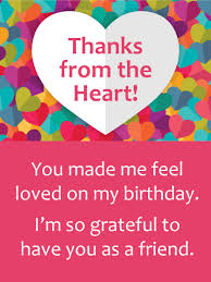 Thank you very much for your birthday wishes. Colorful Hearts Thank You Card For Birthday Wishes Birthday Greeting Cards By Davia Birthday Message For Friend Thanks For Birthday Wishes Birthday Wishes For Friend