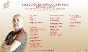 Check spelling or type a new query. Oficial Esta Es La Lista De Convocados De La Seleccion Espanola Sub 17 Para El Mundial De Brasil Sefutbol