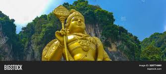 It stands in front of the 272 steps that lead to the cave entrance. Lord Murugan Statue Image Photo Free Trial Bigstock