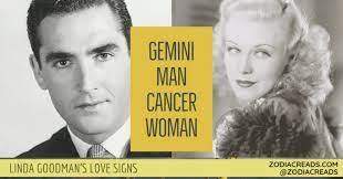 A gemini man and a cancer woman combination are compatible and can make a surprisingly good match. Gemini Man And Cancer Woman Love Compatibility Linda Goodman