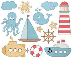 Clip Art Clipart D Ancre De Bateau Voilier Nautique Par Yarkodesign Clip Art Ocean Clipart Digital Clip Art