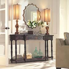 Unbranded Mitchell Black Rubbed Storage Console Table 1506100210 The Home Depot Console Table Decorating Living Room Console Rustic Console Tables