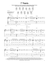 Beginner 7 Years Sheet Music Easy 50 7 Years By Lukas Graham Easy Guitar Tab Guitar Instructor In 2020 Guitar Tabs Songs Easy Guitar Tabs Guitar Tabs For Beginners